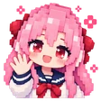 Waving hello